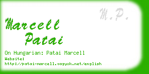 marcell patai business card